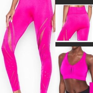 VS Sport Victoria’s Secret Bra Leggings Set Pink